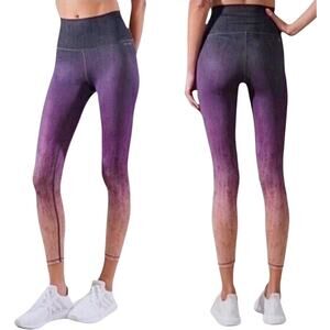 NWOT AR-33 Alpha High Rise Ombre Leggings Purple Pink $98 Women’s Size Medium